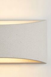 Harper Living White Concrete Art Deco Plaster Indoor Wall Light Large - thumbnail 5