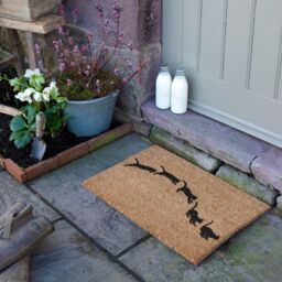 Artsy Mats Jumping Cats Doormat (60 x 40cm) in Brown - Size: 40 cm x 60 cm - thumbnail 3