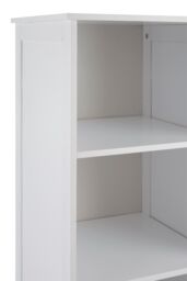 Orsina Contemporary Single Door Cabinet, Compact Design Display Cabinet, Functional Side Cabinet For Livingroom in White - thumbnail 5