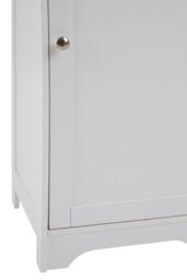 Orsina Contemporary Single Door Cabinet, Compact Design Display Cabinet, Functional Side Cabinet For Livingroom in White - thumbnail 3