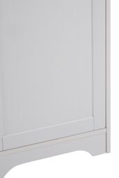 Orsina Contemporary Single Door Cabinet, Compact Design Display Cabinet, Functional Side Cabinet For Livingroom in White - thumbnail 2