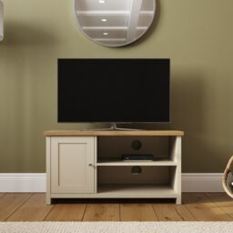 GFW Lancaster Small TV Cabinet in Cream - thumbnail 1