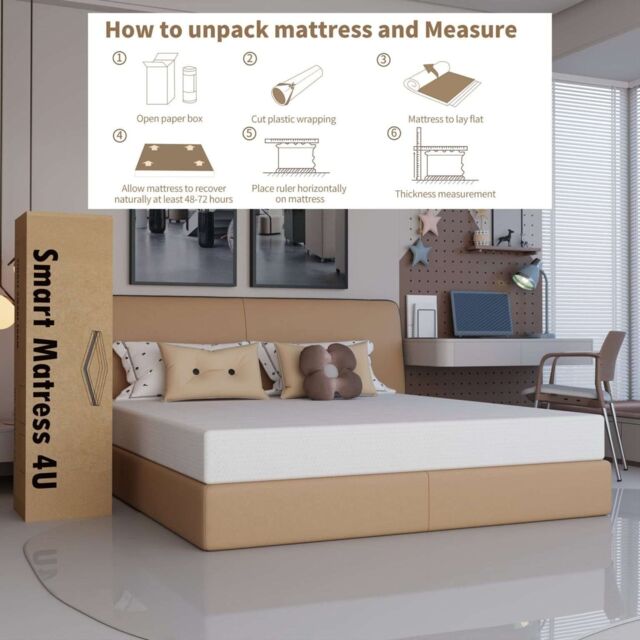 Sliding Wardrobes 4U High Density Hard Foam Mattress - Single 90cmx190cm in White - image 1