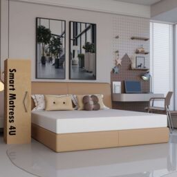 Sliding Wardrobes 4U High Density Hard Foam Mattress - Single 90cmx190cm in White - thumbnail 6