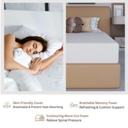 Sliding Wardrobes 4U High Density Hard Foam Mattress - Single 90cmx190cm in White - thumbnail 4