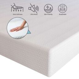 Sliding Wardrobes 4U High Density Hard Foam Mattress - Single 90cmx190cm in White - thumbnail 5