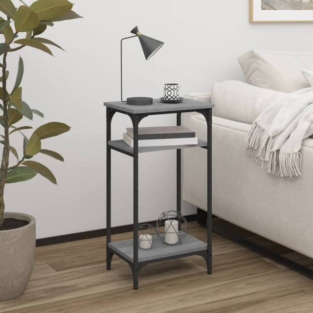 Berkfield Home Side Table Grey Sonoma 40x30x75 cm Engineered Wood - Size: 40 x 30 x 75 cm - image 1