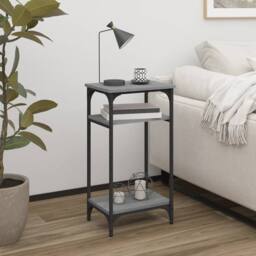 Berkfield Home Side Table Grey Sonoma 40x30x75 cm Engineered Wood - Size: 40 x 30 x 75 cm - thumbnail 1