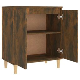 Berkfield Home Sideboard Smoked Oak 60x35x70 cm Engineered Wood in Brown - Size: 60 x 35 x 70 cm - thumbnail 5