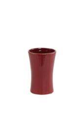 KDMD Red Vertically Grooved Red Ceramic Pot 13cm 3 Pack - thumbnail 2