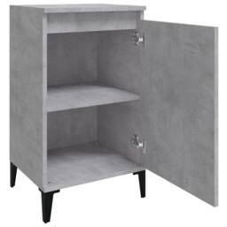 Berkfield Home Modern Bedside Cabinets 2 pcs Concrete Grey 40x35x70 cm Engineere - Size: 40 x 35 x 70 cm - thumbnail 6