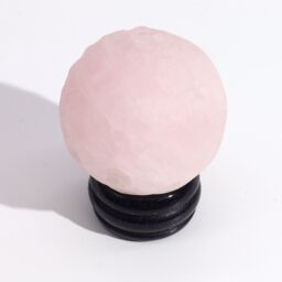 KDMD Rose Quartz Planet on a Sola Goldstone Stand (VENUS) in Pink - thumbnail 3