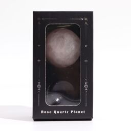 KDMD Rose Quartz Planet on a Sola Goldstone Stand (VENUS) in Pink - thumbnail 4