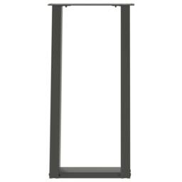 Berkfield Home Console Table Legs U-Shaped 2 pcs Anthracite 38x(72-73) cm Steel in Black - thumbnail 5