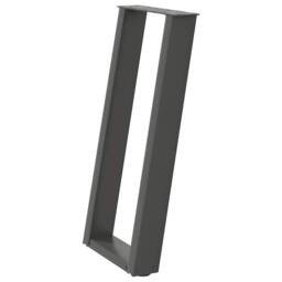 Berkfield Home Console Table Legs U-Shaped 2 pcs Anthracite 38x(72-73) cm Steel in Black - thumbnail 4