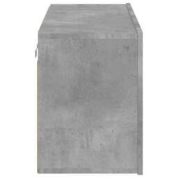 Berkfield Home TV Cabinet Wall-mounted Concrete Grey 80x30x41 cm - Size: 80 x 30 x 41 cm - thumbnail 7