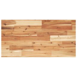 Berkfield Home Bathroom Vanity Top Oil Finished 100x40x2 cm Solid Wood Acacia in Brown - Size: 100 x 40 x 2 cm - thumbnail 1
