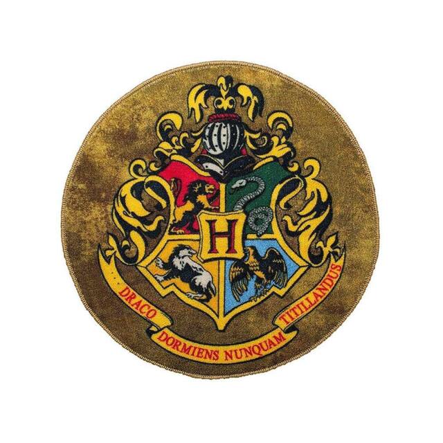"Harry Potter Hogwarts Crest Indoor Rug Doormat - 24"" / 61cm Diameter - Size: 60 cm diameter"