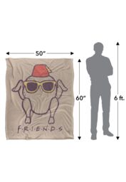 Warner Brothers Friends 152x127cm The Turkey Love Silky Touch Super Soft Throw Blanket in White - Size: 152x127 cm - thumbnail 5
