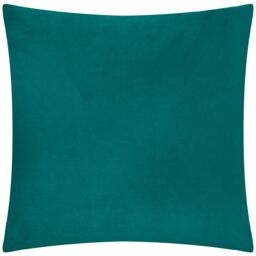 Paoletti Evoke Cut Velvet Cushion in Teal - Size: 55 cm x 55 cm - thumbnail 3
