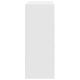 Berkfield Home Cabinets with 2 Drawers 2 pcs White 60x31x40 cm Engineered Wood - Size: 60 x 31 x 40 cm - thumbnail 6