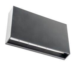 CGC Lighting DONNA Black Slim LED Outdoor Wall Light Up & Down 4000k Natural White IP65 - thumbnail 6