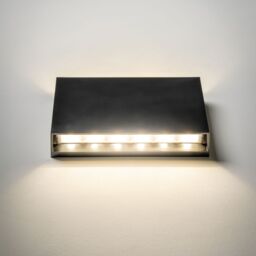 CGC Lighting DONNA Black Slim LED Outdoor Wall Light Up & Down 4000k Natural White IP65 - thumbnail 4