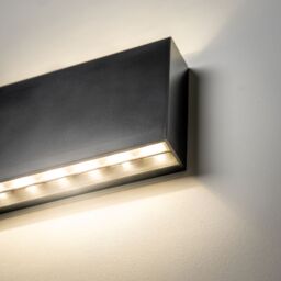 CGC Lighting DONNA Black Slim LED Outdoor Wall Light Up & Down 4000k Natural White IP65 - thumbnail 5