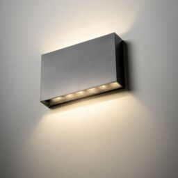 CGC Lighting DONNA Black Slim LED Outdoor Wall Light Up & Down 4000k Natural White IP65 - thumbnail 2