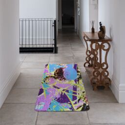 Benjamin Tate Design Afro Plants Runner Rug in Natural - Size: 67 cm x 230 cm - thumbnail 3