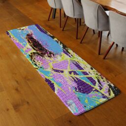 Benjamin Tate Design Afro Plants Runner Rug in Natural - Size: 67 cm x 230 cm - thumbnail 2