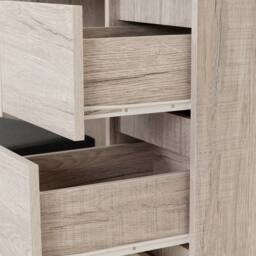 Seconique Malvern 3 Drawer Dressing Table Set - Urban Snow in Light Grey - thumbnail 7