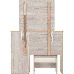 Seconique Malvern 3 Drawer Dressing Table Set - Urban Snow in Light Grey - thumbnail 8