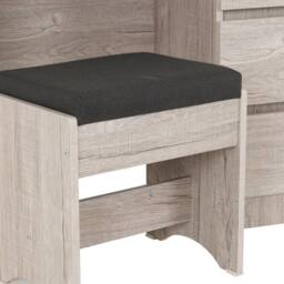 Seconique Malvern 3 Drawer Dressing Table Set - Urban Snow in Light Grey - thumbnail 6