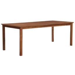 Berkfield Home Garden Table 200x100x74 cm Solid Acacia Wood in Brown - Size: 200 x 100 x 74 cm - thumbnail 1