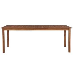 Berkfield Home Garden Table 200x100x74 cm Solid Acacia Wood in Brown - Size: 200 x 100 x 74 cm - thumbnail 2