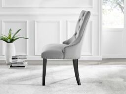 FurnitureboxUK Giovani 6-Seater Grey Glass Dining Table & 6 Belgravia Velvet Dining Chairs - thumbnail 7