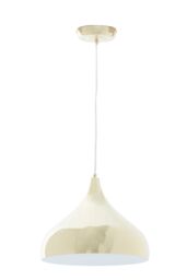 Orsina Gold-Toned Pendant Lamp With Fluid Silhouette, Luxrious Ceiling Light, Warm Metallic Finish Hanging Light in Gold - thumbnail 3