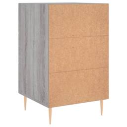 Berkfield Home Bedside Cabinet Grey Sonoma 40x40x66 cm Engineered Wood - Size: 40 x 40 x 66 cm - thumbnail 8