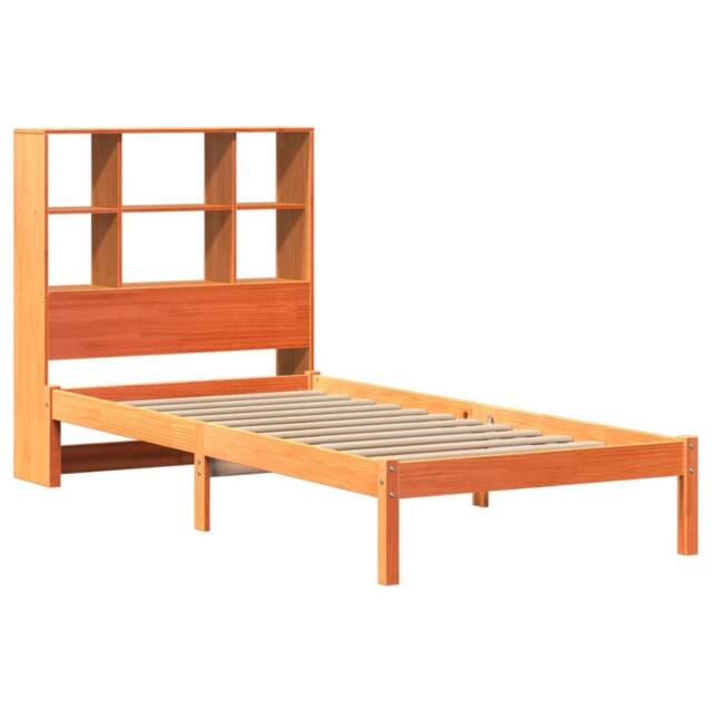 Berkfield Home Decorative Bookcase Bed without Mattress Wax Brown 100x200 cm Sol - image 1