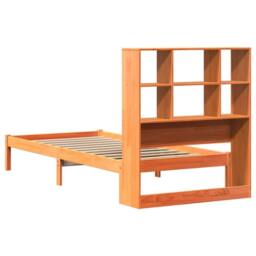 Berkfield Home Decorative Bookcase Bed without Mattress Wax Brown 100x200 cm Sol - thumbnail 8