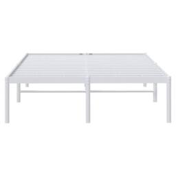 Berkfield Home Metal Bed Frame White 120x190 cm Small Double - thumbnail 5