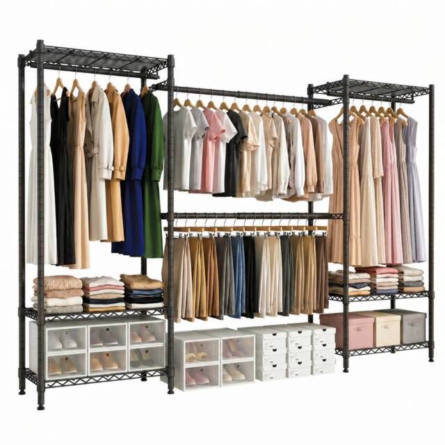 FORGEVIO Black Heavy Duty Clothing Garment Rack - Size: 500mm - image 1