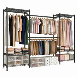 FORGEVIO Black Heavy Duty Clothing Garment Rack - Size: 500mm - thumbnail 6