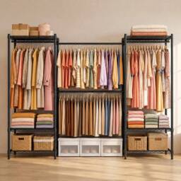 FORGEVIO Black Heavy Duty Clothing Garment Rack - Size: 500mm - thumbnail 3