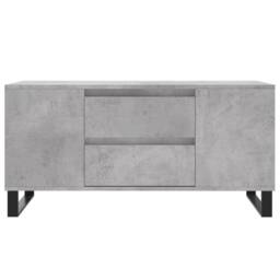 Berkfield Home Modern Coffee Table Concrete Grey 102x44.5x50 cm Engineered Wood - thumbnail 5