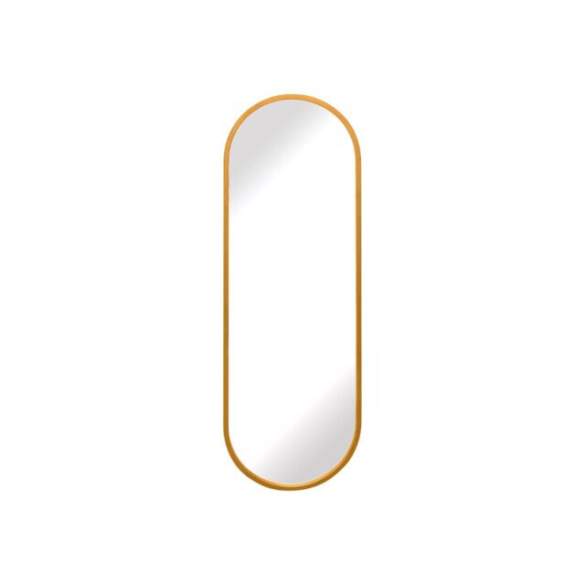MirrorOutlet Gold Metal Framed Double Arched Garden Wall Mirror (160 X 55CM) - Size: 1 Pack - image 1