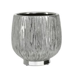 Orsina Hesper Small Silver Ceramic Planter