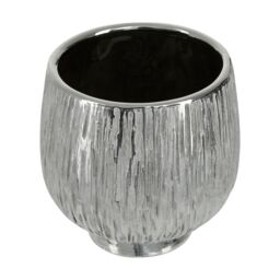 Orsina Hesper Small Silver Ceramic Planter - thumbnail 3