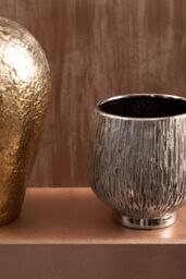 Orsina Hesper Small Silver Ceramic Planter - thumbnail 2